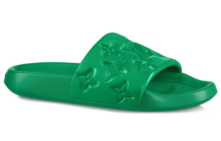 LOUIS VUITTON Waterfront Slide Slippers Men's Green