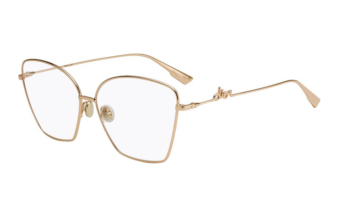 DIOR Eyeglass Frames Unisex Gold