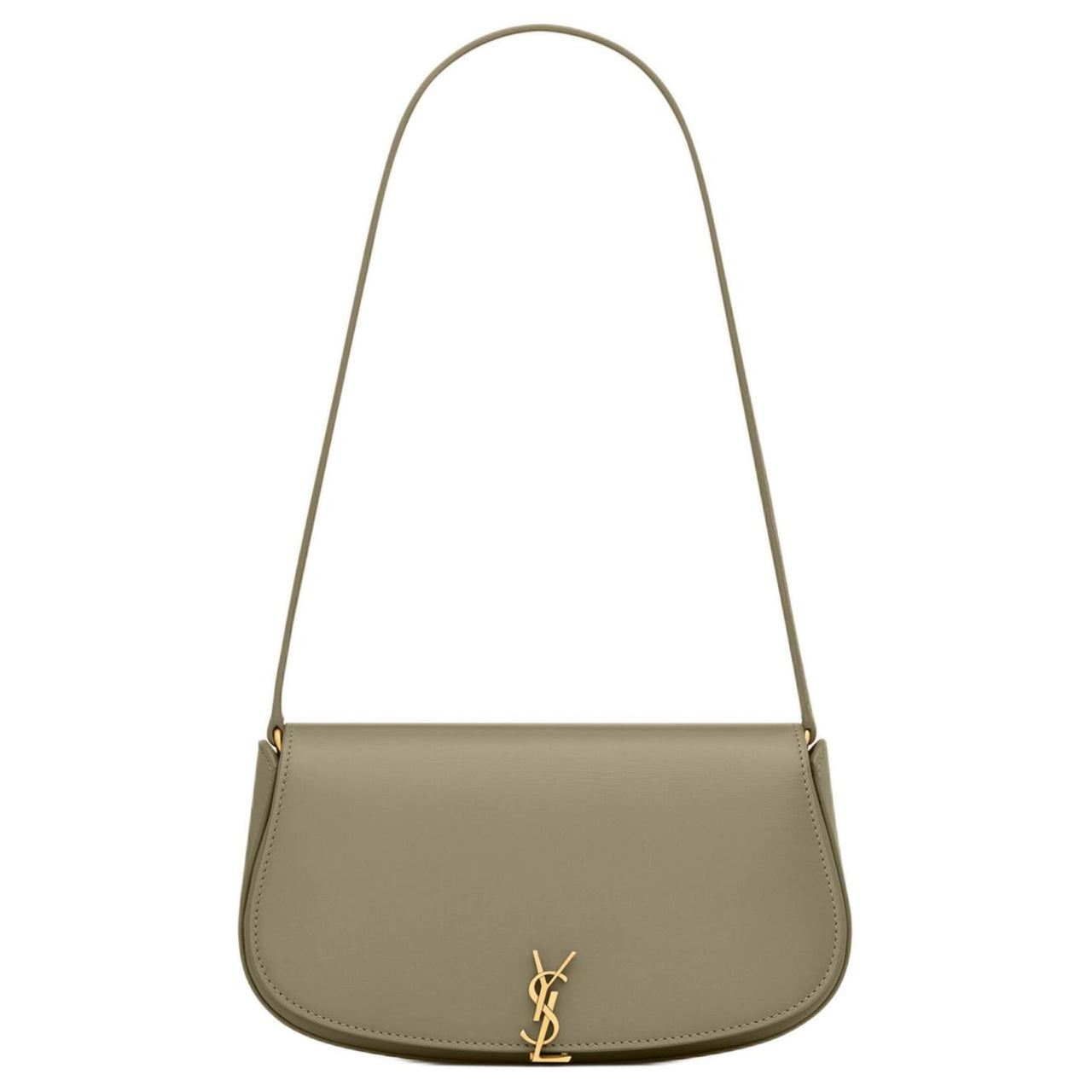 SAINT LAURENT Cow Leather Shoulder Bag Mini Women's Dark Moss Green