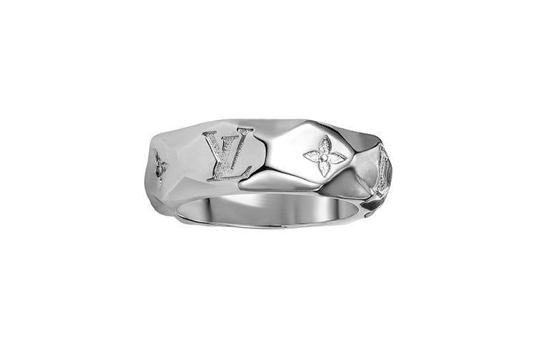 LOUIS VUITTON Metal Rings Men's Silver