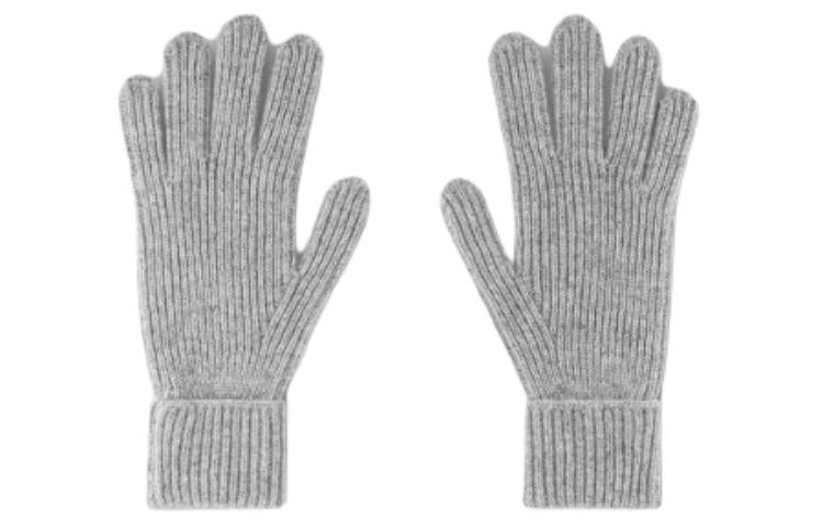 LOUIS VUITTON Knit Gloves Men's Gray