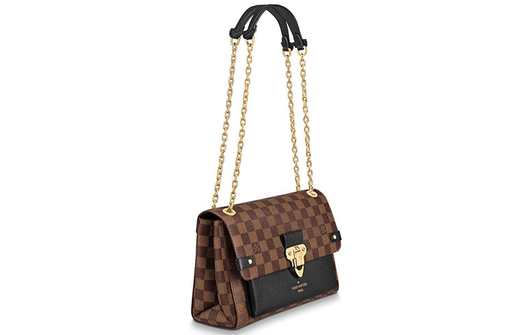 LOUIS VUITTON Vavin Canvas With Leather Weiwei An Handbag, Shoulder Bag, Crossbody Bag Small Size Women's Black
