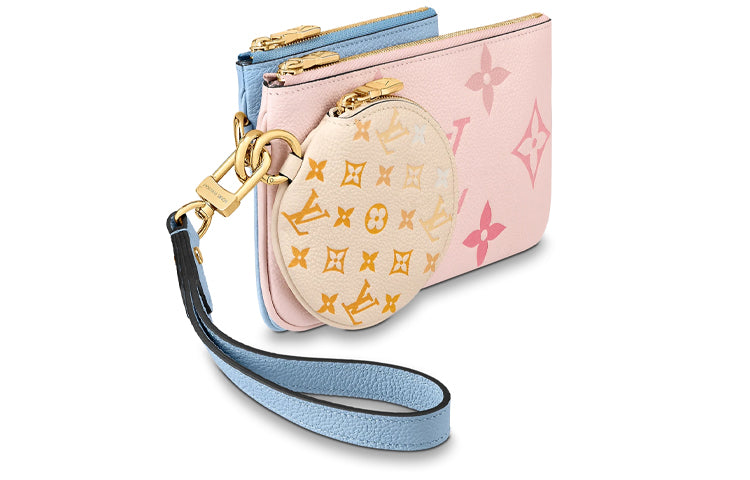 LOUIS VUITTON Trio Pouch Rosebud/Summer Blue/Ceam