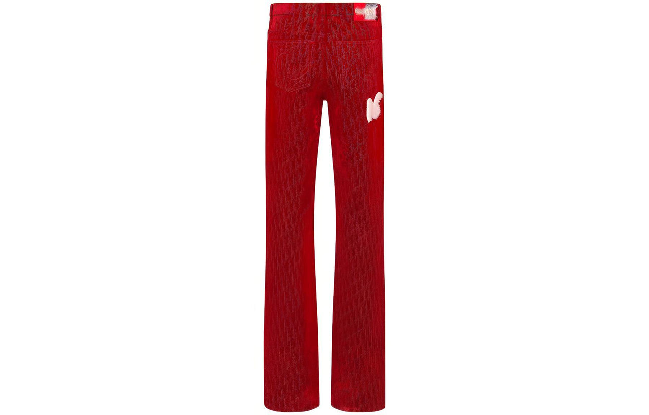 DIOR Jeans Men Red