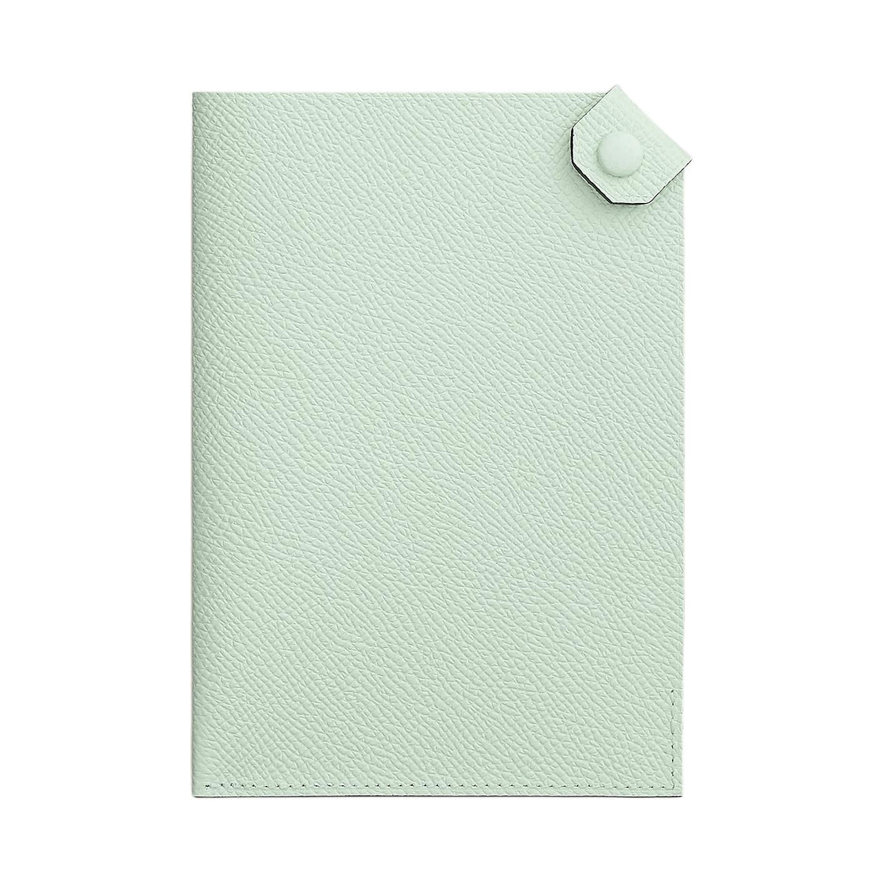 HERMES Tarmac Epsom Calfskin Passport Holder Small Size Men's Spearmint