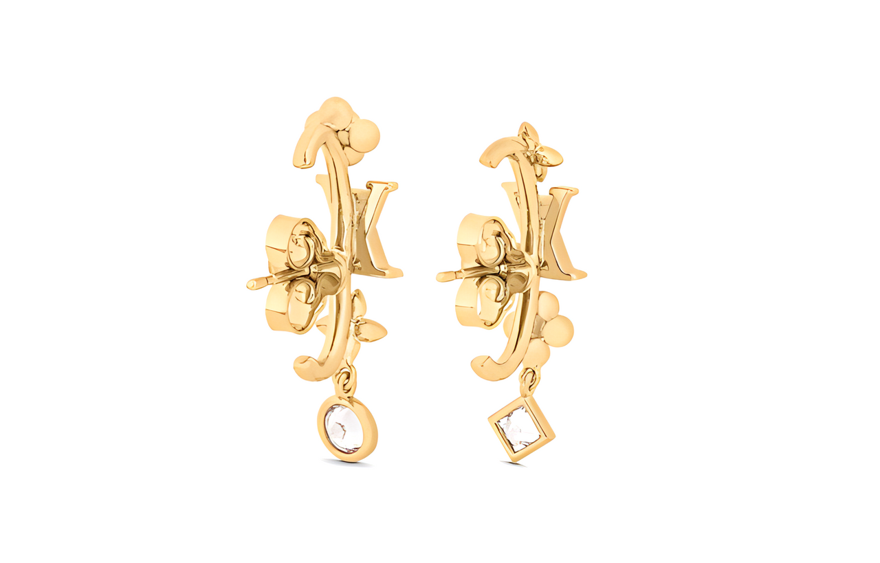 LOUIS VUITTON Earrings Women's Gold