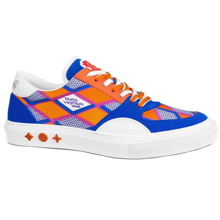 LOUIS VUITTON Lv Ollie Richelieu Sneakers 'Blue Orange'
