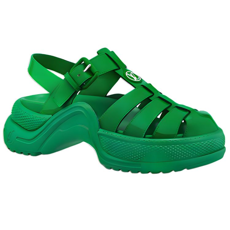 LOUIS VUITTON Archlight 1.0 Roman Sandals Women's Green