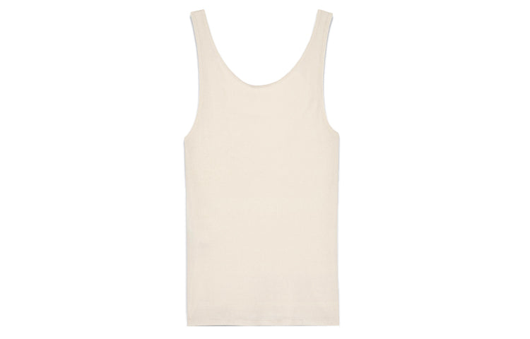 SAINT LAURENT Sleeveless Ribbed Tank Top