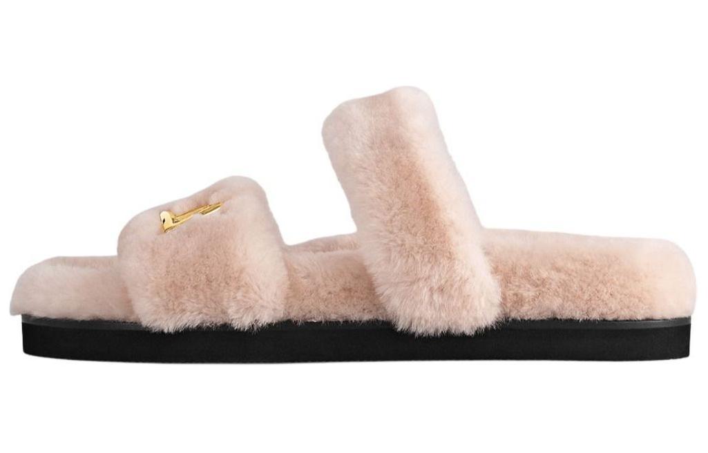LOUIS VUITTON Sunset Painted Series Slip Resistant Slide Slippers Women's Pink