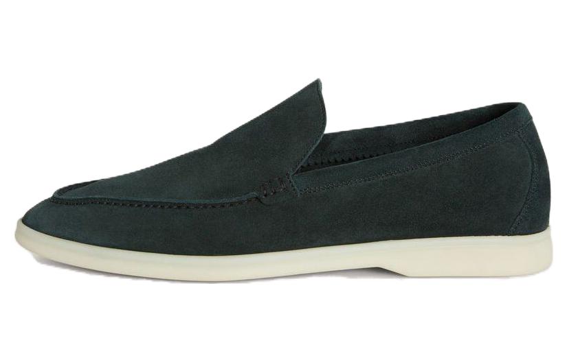 Loro Piana Summer Walk Casual Shoes Men's Dark Green