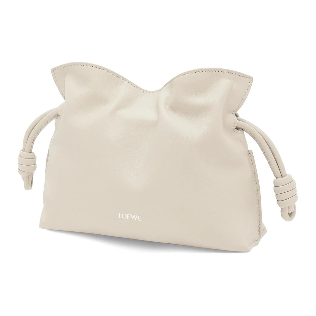 LOEWE Flamenco Cow Leather Shoulder Bag, Crossbody Bag, Handbag Mini Women's Sea Salt Color
