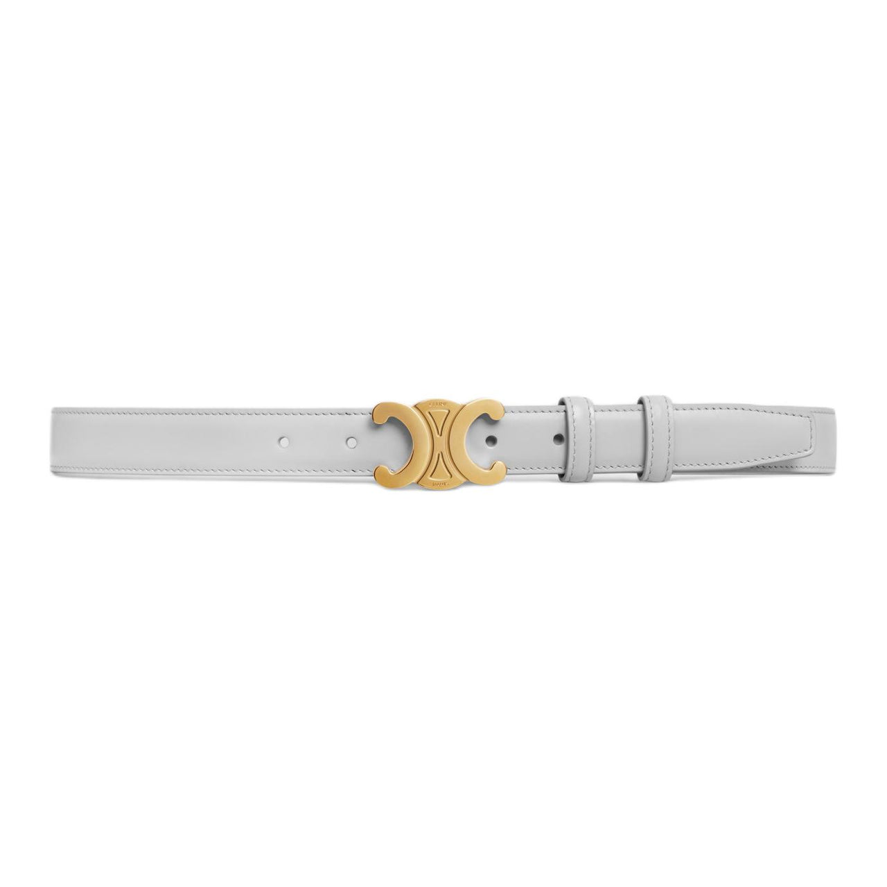 CELINE Medium Triomphe Belt In Taurillon Leather