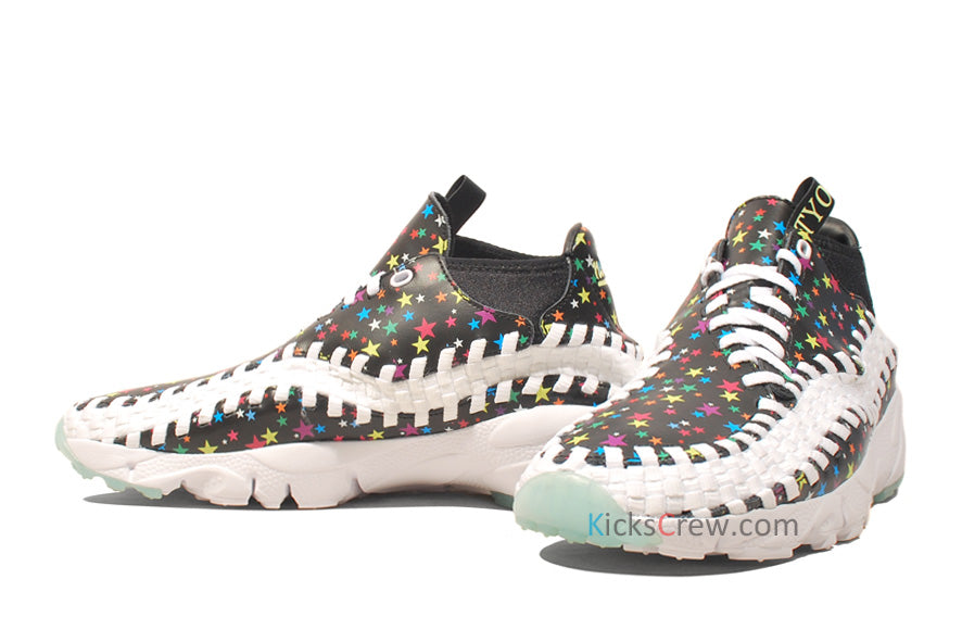 Nike x Atmos Air Footscape Woven Chukka 'Black White' 443686-012