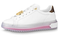 LOUIS VUITTON Time Out Sneakers 'White Pink Gold' Women's