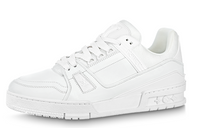 LOUIS VUITTON Trainer Slip Resistant Low Top Skateboard Shoes Women's White