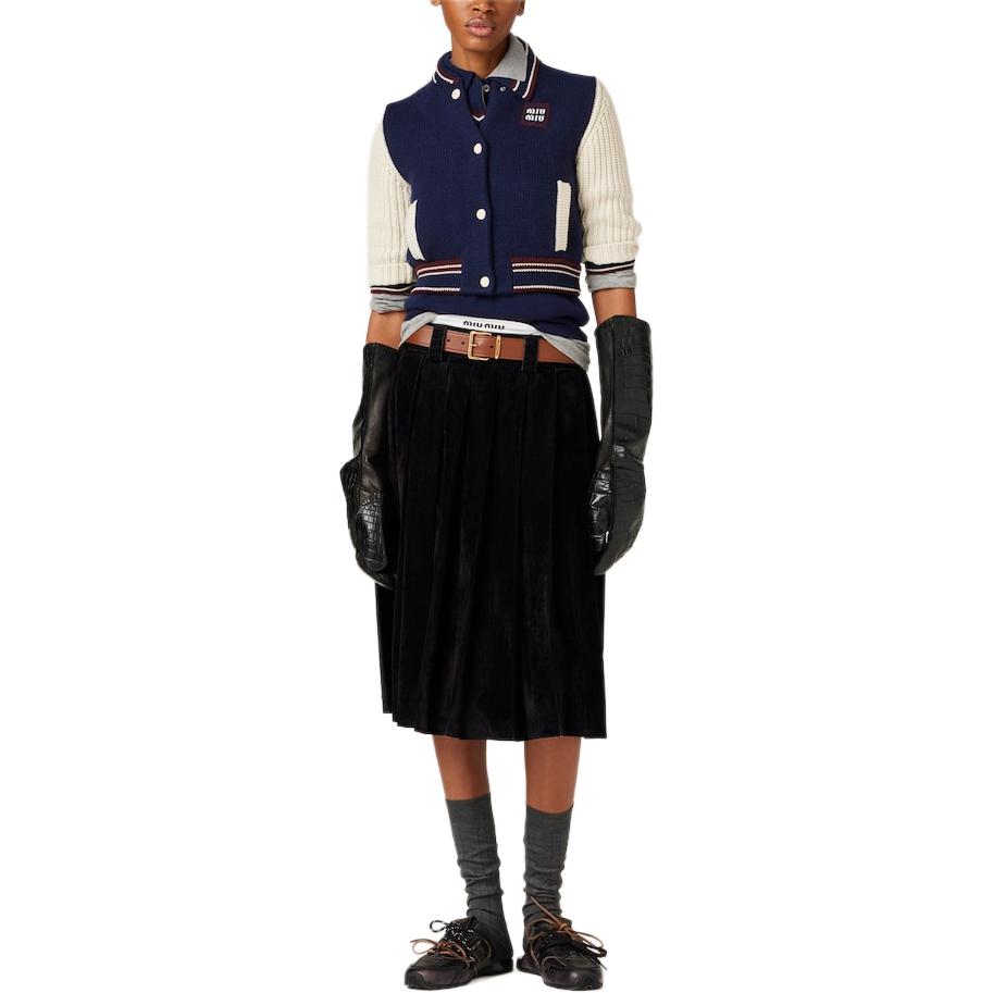 MIU MIU Knit Bomber Jacket
