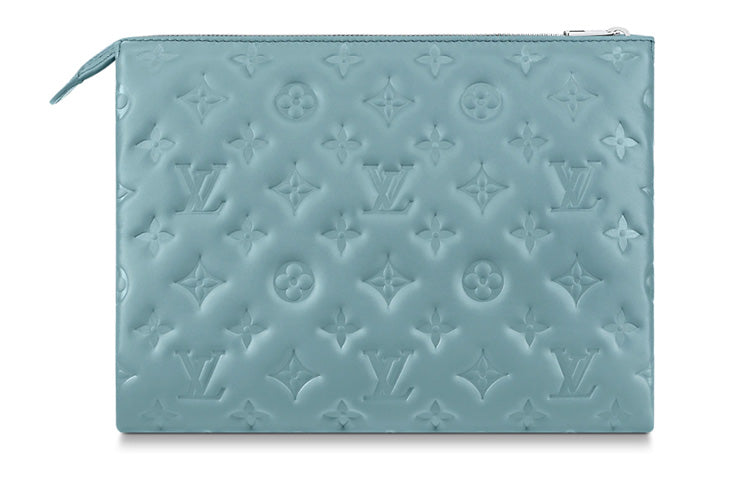 LOUIS VUITTON Coussin Pm Monogram Embossed Blue/Red