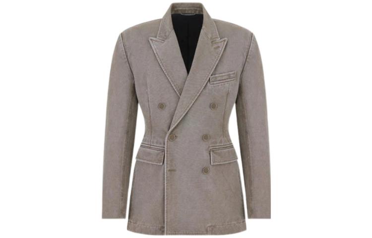 DIOR SS23 Business Suits Coats Men's Warm Taupe Gray