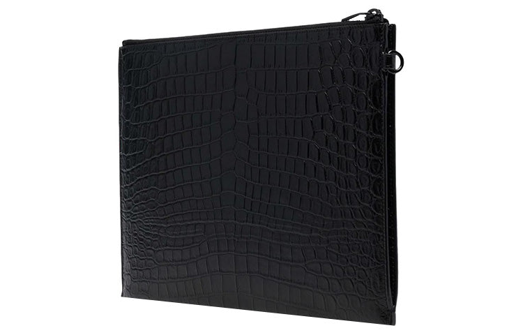 SAINT LAURENT PARIS Grained Leather Handbags Clutches Mini Unisex Black