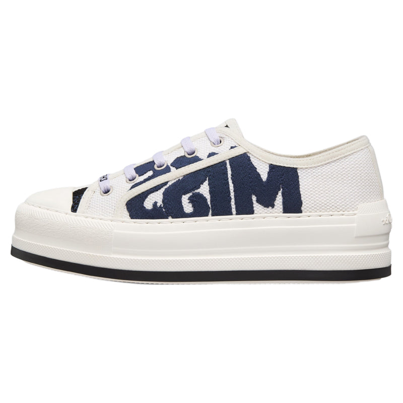 DIOR Walk'n'Dior Platform Shoes Low-Top Skateboard Shoes 3.5cm Women's White