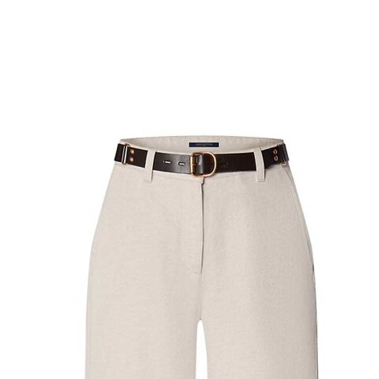 LOUIS VUITTON SS24 Casual Pants Women's Ecru