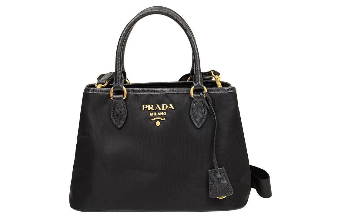 PRADA Nylon Tote Bag, Shopping Bag, Shoulder Bag, Crossbody Bag, Handbag Regular Women's Black