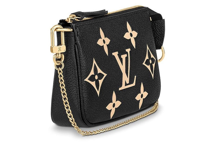 LOUIS VUITTON Pochette Mini Accessoires Black/Beige