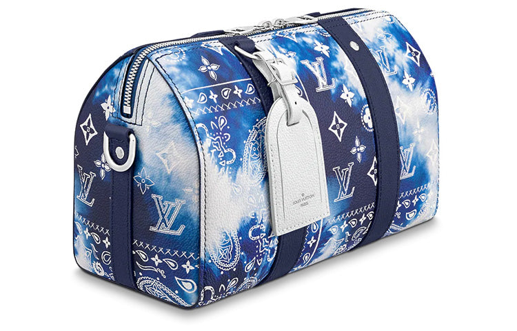 LOUIS VUITTON City Keepall Bandana Monogram Blue