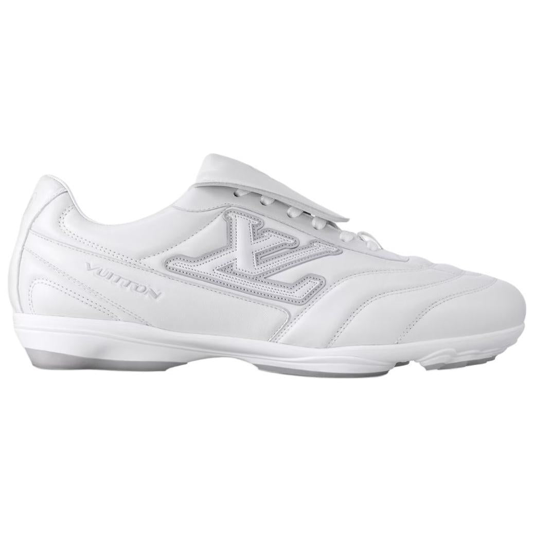 LOUIS VUITTON Footprint Soccer 2025 Spring Summer Men's Collection, Soccer Shoes Low Top Casual Shoes Men's White