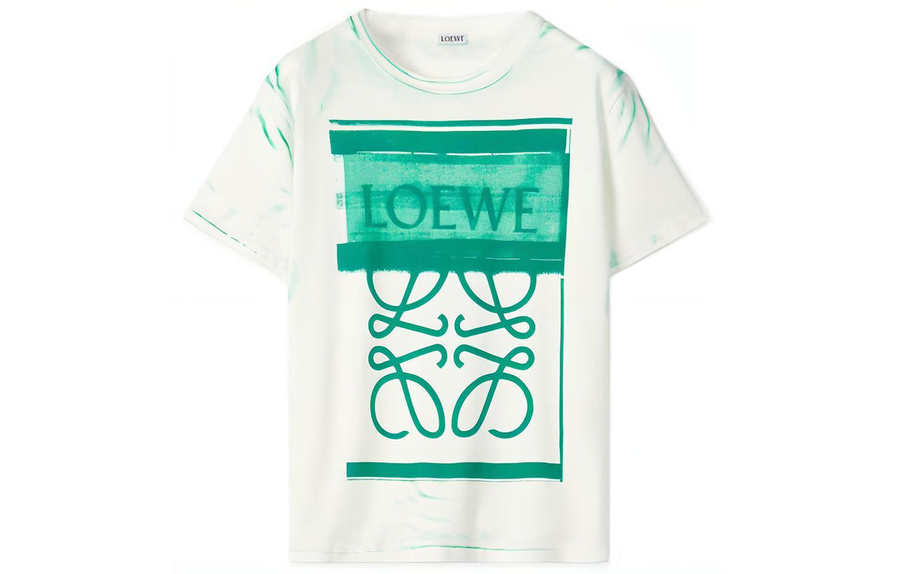 LOEWE FW22 Drop Shoulder Sleeve T-Shirt Women's White