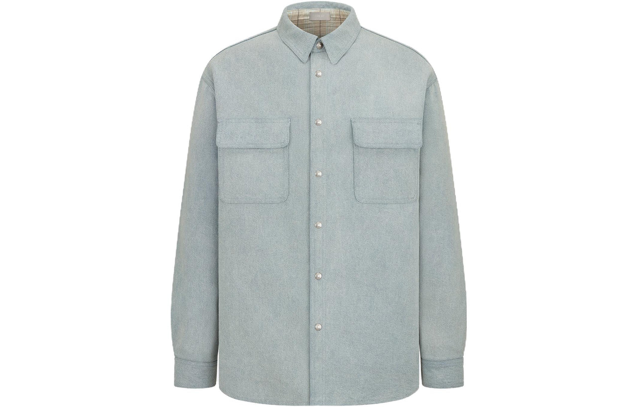 DIOR Shirts Men Blue