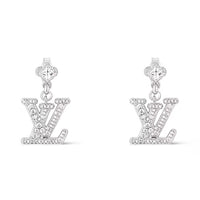 LOUIS VUITTON Metal Earrings Women's Silver