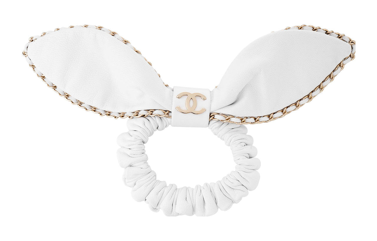 CHANEL Hair Ties Women's White