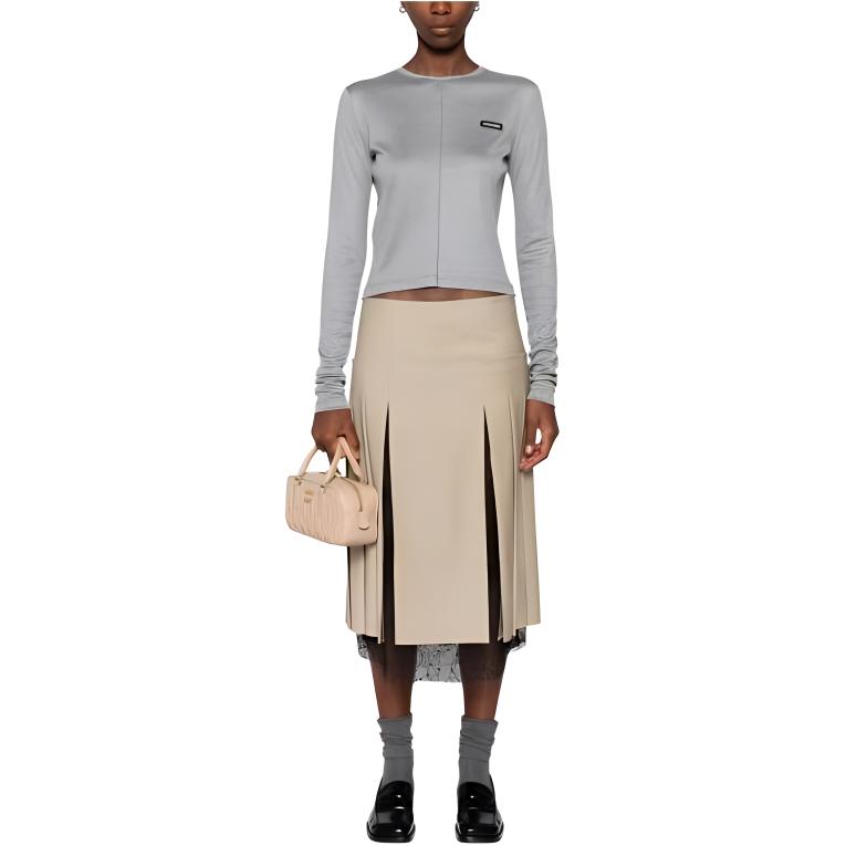 MIU MIU Jackets Coats Women's Gray