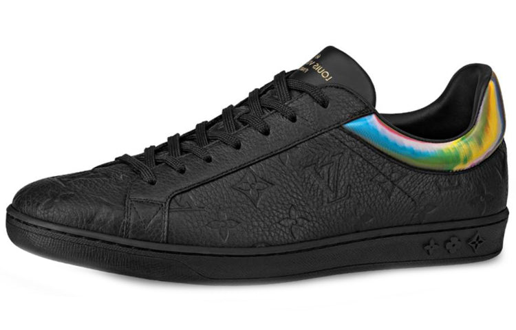 LOUIS VUITTON Luxembourg Stylish Skateboarding Shoes Men's Black