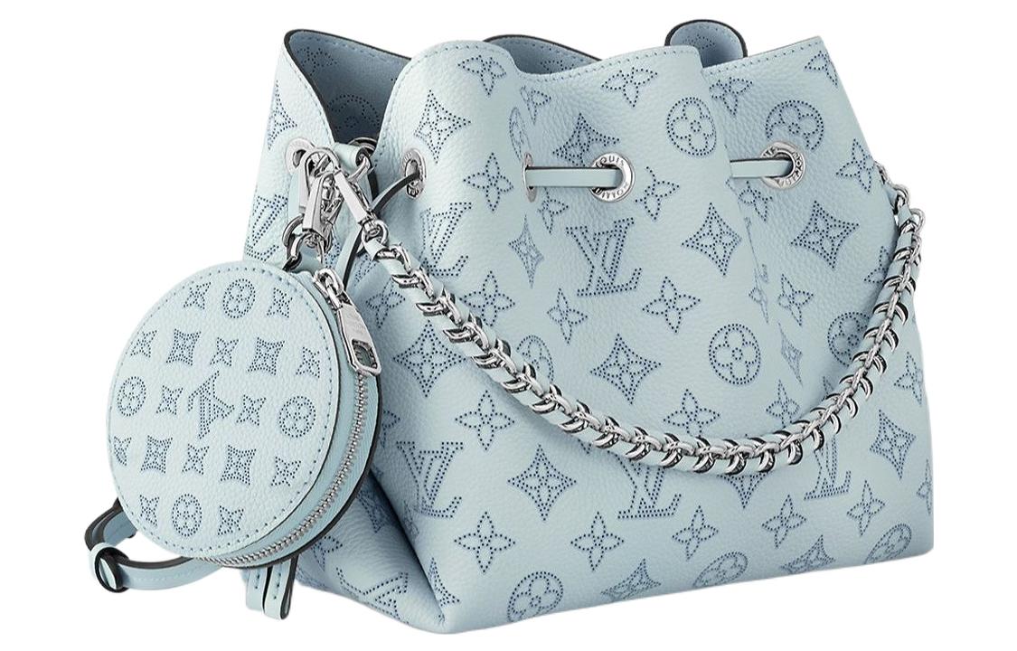 LOUIS VUITTON Bella Cow Leather Moonlight Goddess Bucket Bag, Shoulder Bag, Crossbody Bag Regular Women's Blue