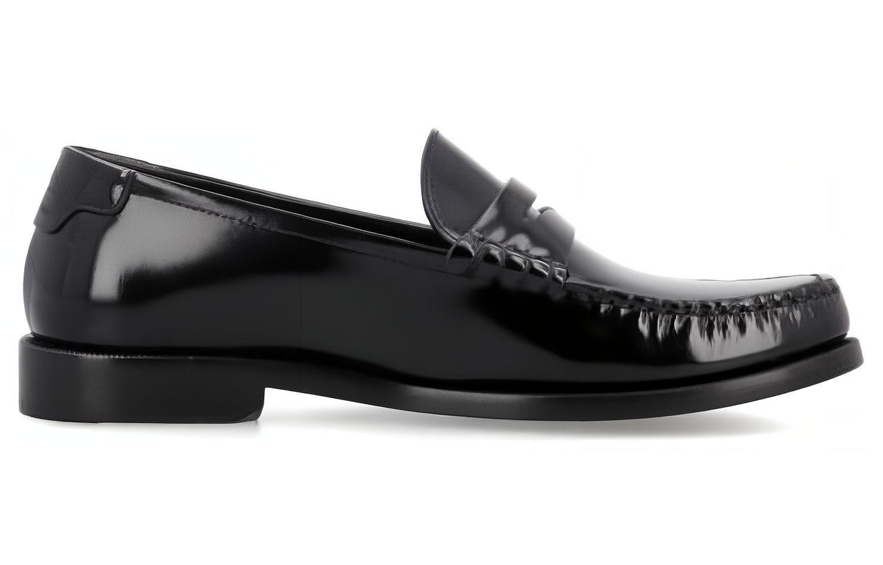 SAINT LAURENT Le Loafer Logo Plaque Slip On Loafers Women's