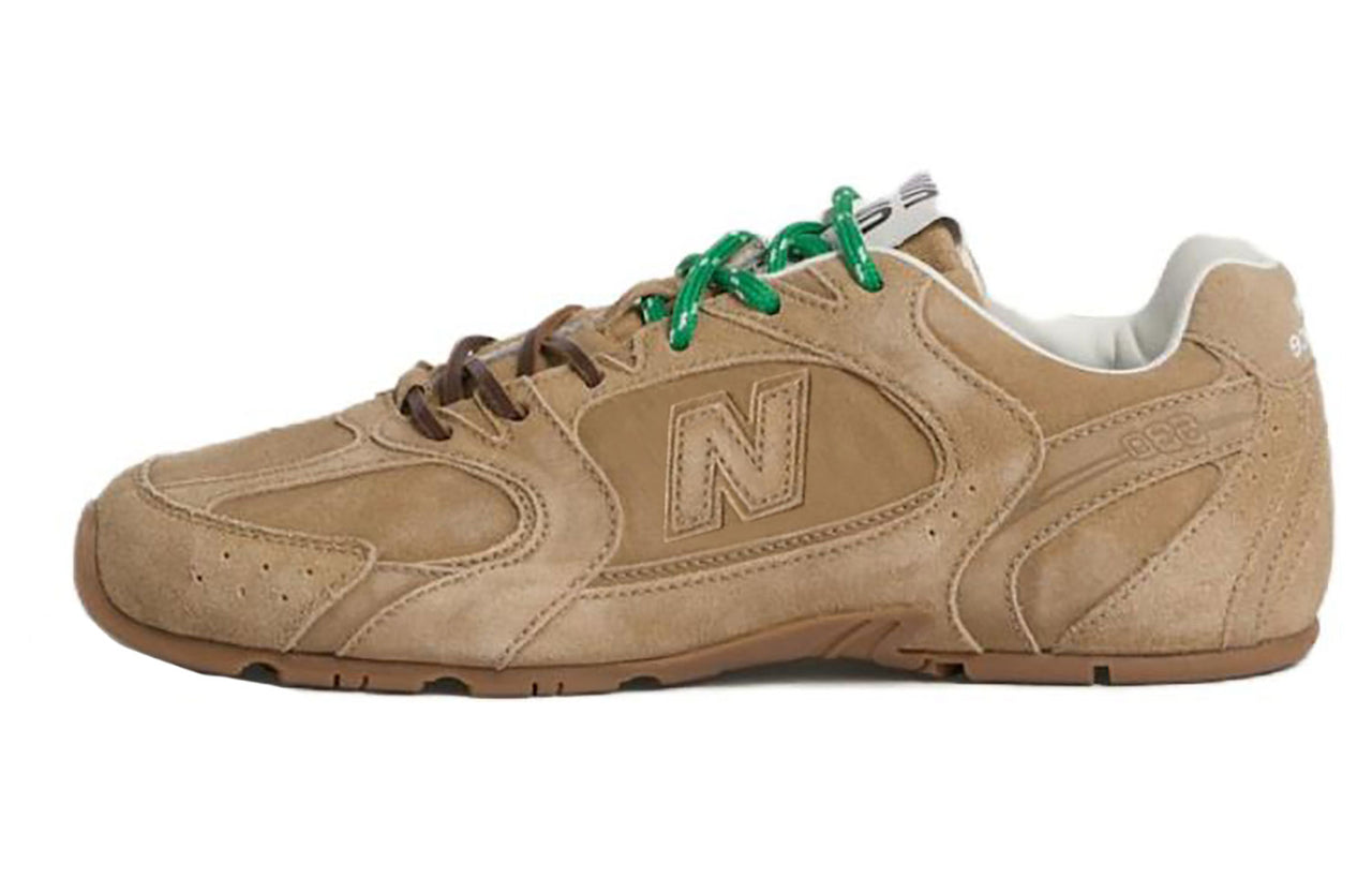 New Balance x MIU MIU NB 530 SL Qixi Festival Model Anti Slip Wear Resistant Low Top Casual Shoes Women's Light Umber