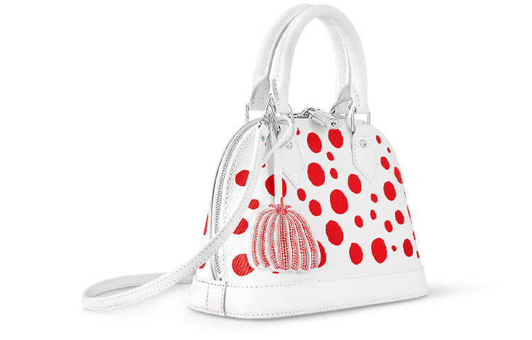 LOUIS VUITTON Lv X Yk Alma Bb White/Red