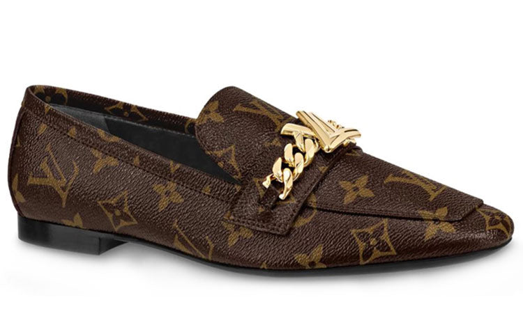 LOUIS VUITTON Upper Case Women's Casual Shoes Women's Brown