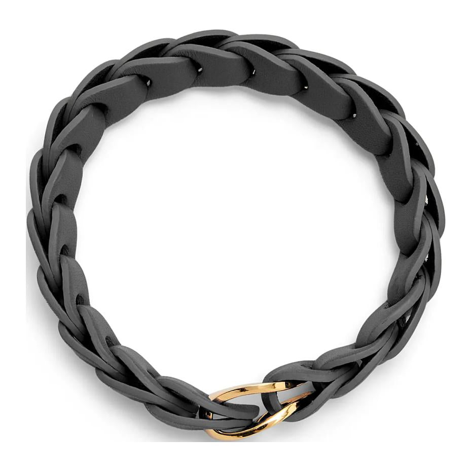 LOEWE Cow Leather Wristbands Women's Black