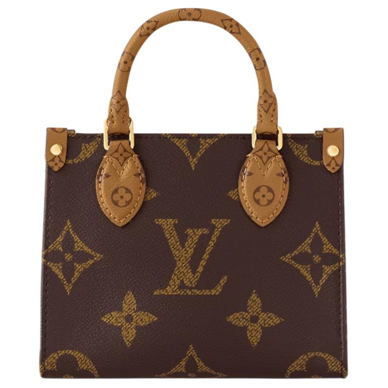 LOUIS VUITTON OnTheGo BB Monogram Tote Handbag Brown