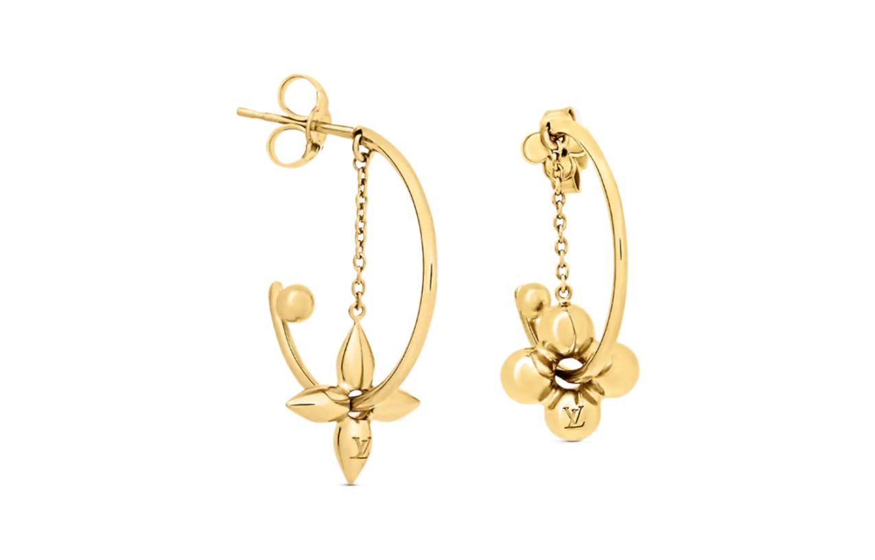 LOUIS VUITTON Earrings Women's Gold