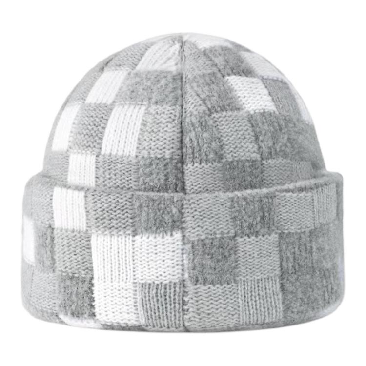 LOUIS VUITTON Sheep Wool Beanies Unisex Gray