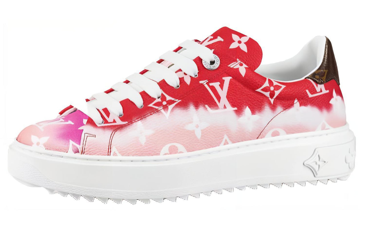 LOUIS VUITTON Time Out Sneakers 'White Red' Women's