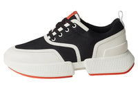 HERMES Slip-Resistant Low-Top Sports Casual Shoes Men's Black White