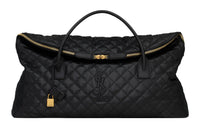 SAINT LAURENT Calfskin Portable One Shoulder Travel Bag, Shopping Bag Women's