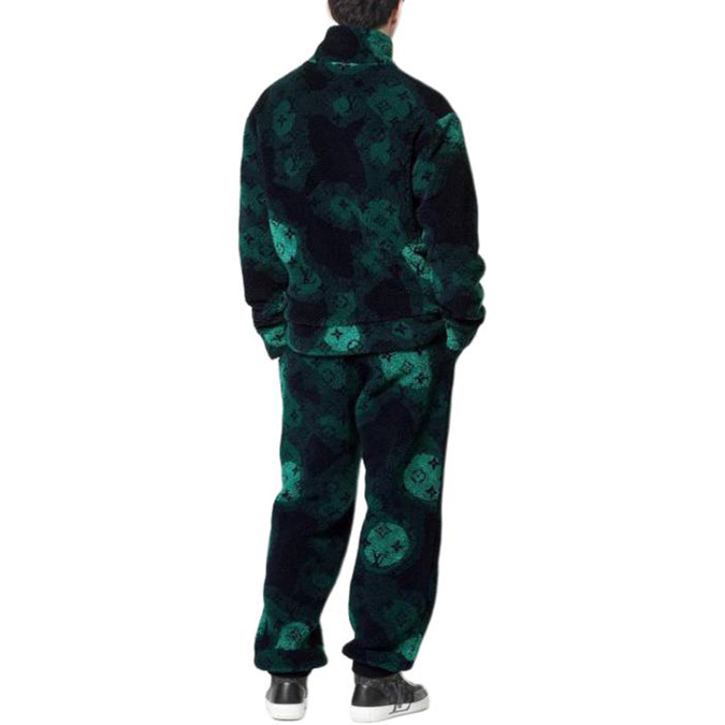 LOUIS VUITTON Monogram Camo Fleece Jogpants