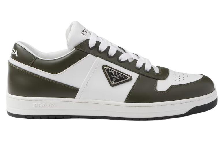 PRADA Downtown Colour-block Leather Sneakers